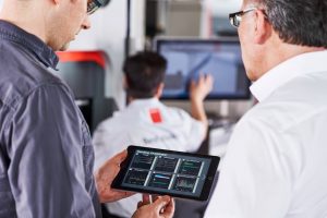 Bystronic ByCockpit analyzes and visualizes the process data associated with sheet metal production. 